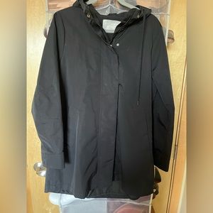 Athleta Rainout Forecast Shell Jacket, black, medium